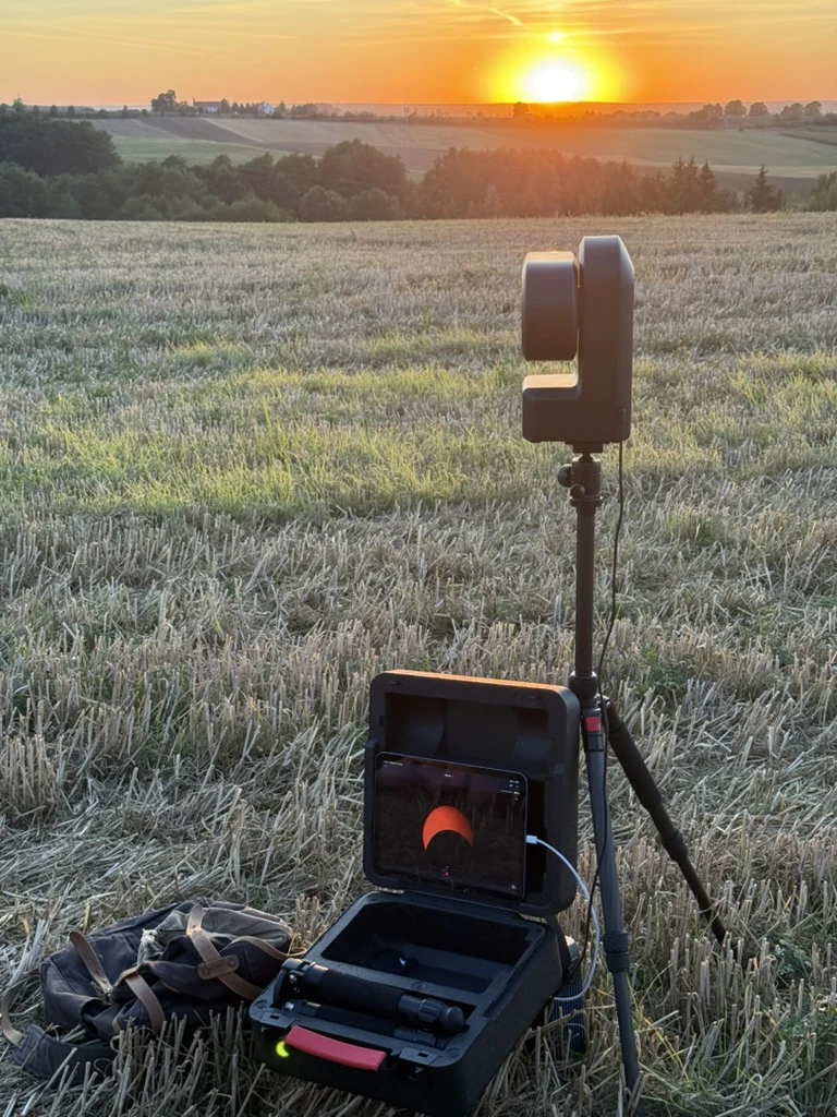 Seestar S50 bei der partiellen Sonnenfinsternis