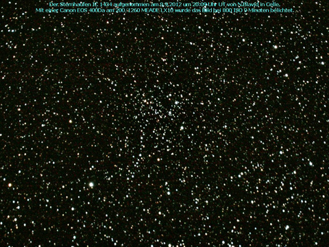 IC 1434 - ein offener Sternhaufen in der Eidechse (Lacerta)