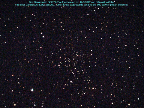 NGC 7142 - ein offener Sternhaufen im Cepheus