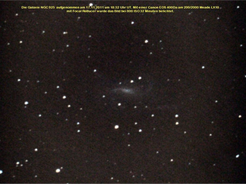 NGC 925 - Spiralgalaxie im Dreieck (Triangulum)