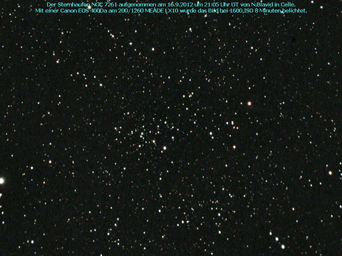 NGC 7261 - ein offener Sternhaufen im Cepheus