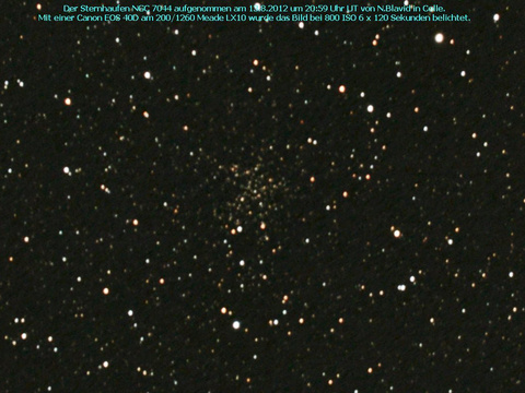 NGC 7044 - ein offener Sternhaufen im Schwan (Cygnus)