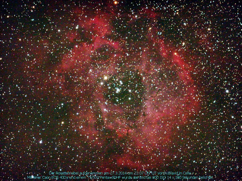 NGC 2244 - ein offener Sternhaufen im Rosettennebel im Einhorn (Monoceros)