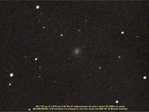 NGC 255 - Balkenspiralgalaxie im Walfisch (Cetus)