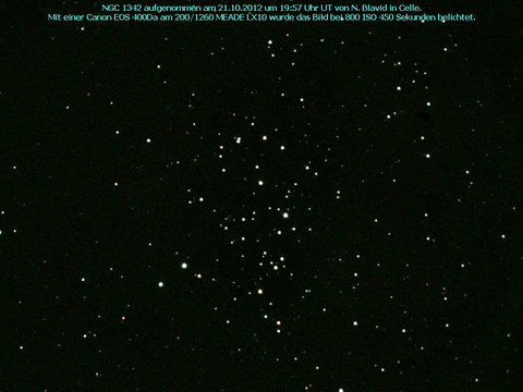 NGC 1342 - ein offener Sternhaufen im Perseus