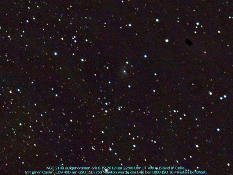 NGC 2149 - ein Reflexionsnebel im Einhorn (Monoceros)