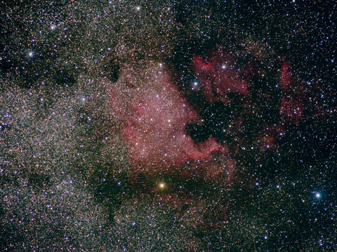 Der Nordamerikanebel - ein Emissionsnebel im Schwan (Cygnus)