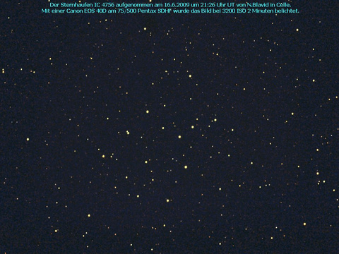 IC 4756 - ein offener Sternhaufen in der Schlange (Serpens)