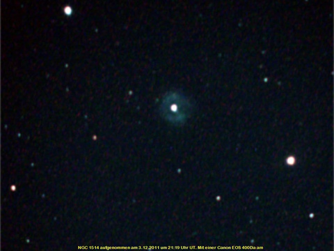 NGC 1514 - ein planetarischer Nebel im Stier (Taurus)