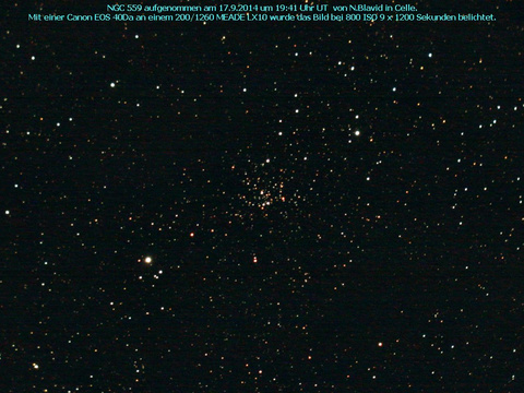 NGC 559 - ein offener Sternhaufen in der Cassiopeia