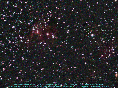 Der Höhlennebel - ein Emissionsnebel im Cepheus