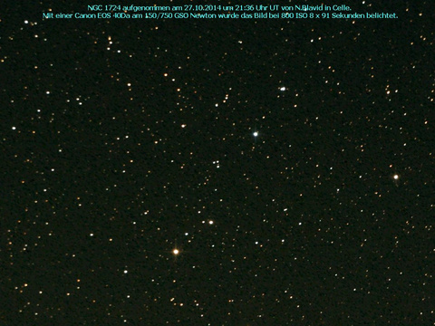 NGC 1724 - ein offener Sternhaufen im Fuhrmann (Auriga)
