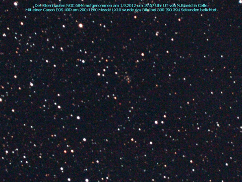 NGC 6846 - ein offener Sternhaufen im Schwan (Cygnus)