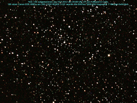 NGC 146 - ein offener Sternhaufen in der Cassiopeia