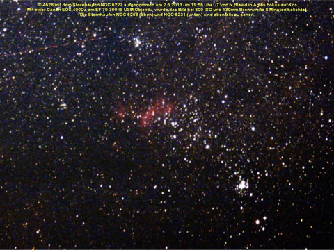 Der Garnelennebel - ein Emissionsnebel im Skorpion (Scorpius)