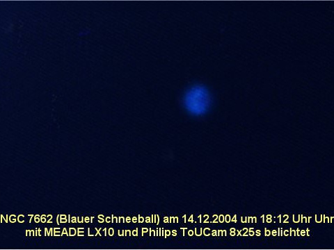 Der Blaue Schneeball - ein planetarischer Nebel in der Andromeda