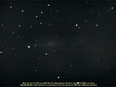 NGC 247 - Spiralgalaxie im Walfisch (Cetus)