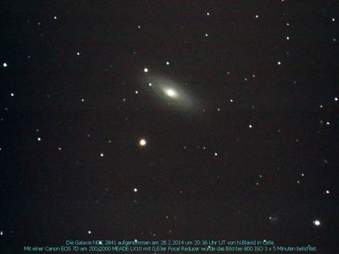 NGC 2841 - Spiralgalaxie in der Großen Bärin (Ursa Major)