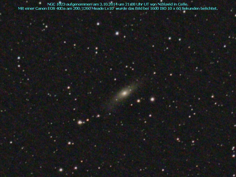 NGC 1023 - Balkenspiralgalaxie im Perseus
