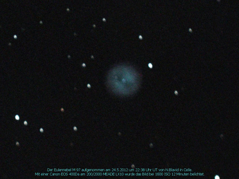 Messier 97 - der Eulennebel in der Großen Bärin (Ursa Major)