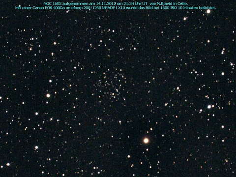 NGC 1605 - ein offener Sternhaufen im Perseus
