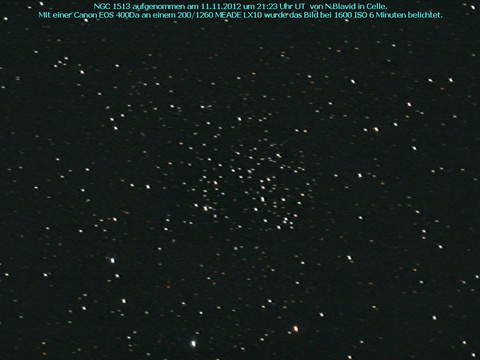 NGC 1513 - ein offener Sternhaufen im Perseus
