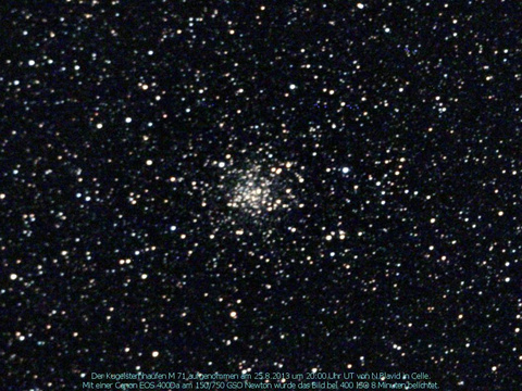 Messier 71 - Kugelsternhaufen im Pfeil (Sagitta)
