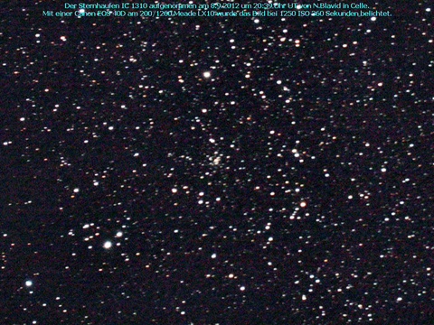 IC 1310 - ein offener Sternhaufen im Schwan (Cygnus)
