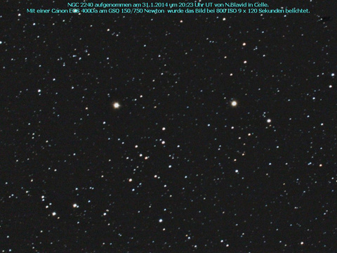NGC 2240 - ein offener Sternhaufen im Fuhrmann (Auriga)