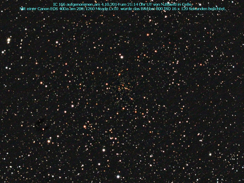 IC 166 - ein offener Sternhaufen in der Cassiopeia