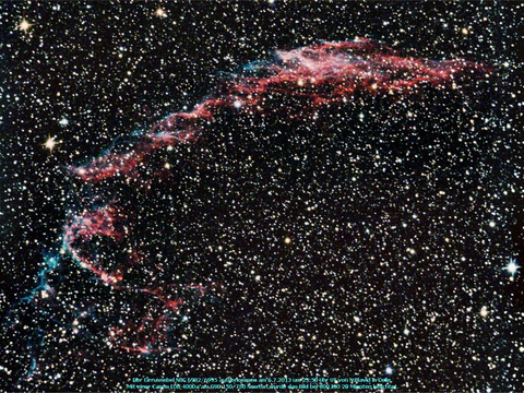 Der Cirrusnebel - ein Supernovaüberrest im Schwan (Cygnus)