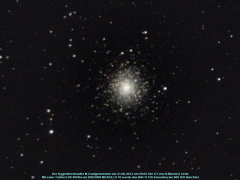 Messier 2 - Kugelsternhaufen im Wassermann (Aquarius)