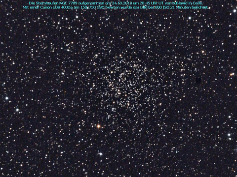 NGC 7789 - Carolines Rosen-Sternhaufen in der Cassiopeia
