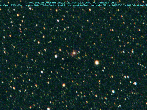 NGC 6813 - ein Emissionsnebel im Füchschen (Vulpecula)