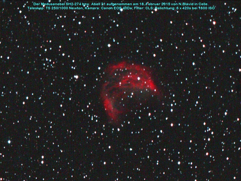 Der Medusanebel - ein planetarischer Nebel in den Zwillingen