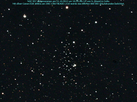 NGC 957 - ein offener Sternhaufen im Perseus