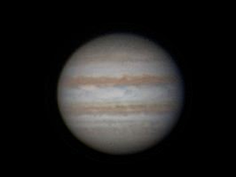 Jupiter — Planet Jupiter. Aufgenommen beim öffentlichen Beobachtungsabend am 10.04.15 von Andreas und Robert am Dobson. Kamera: ASI120MM-S.