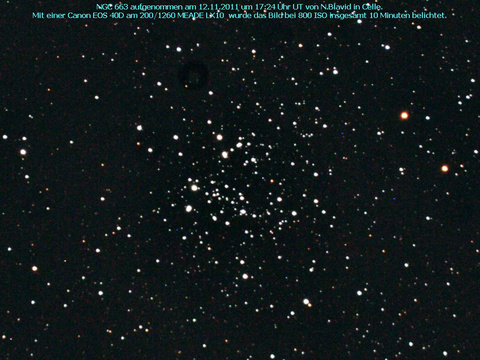 NGC 663 - ein offener Sternhaufen in der Cassiopeia