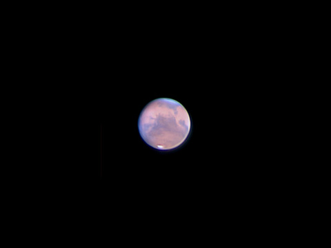 Mars — Mars mit Polkappe und Schleierwolken vom 24.10.20.Autor: RobertLizenz: CC BY-NC-ND 4.0