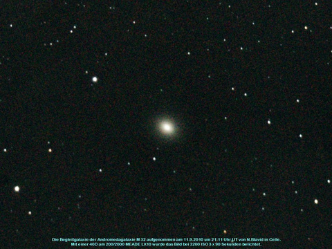 Messier 32 - elliptische Galaxie in der Andromeda