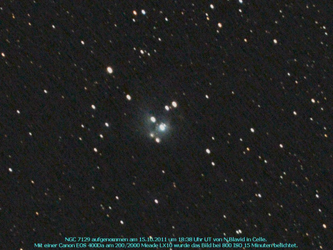 NGC 7129 - ein Reflexionsnebel im Cepheus