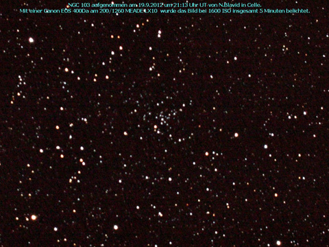 NGC 103 - ein offener Sternhaufen in der Cassiopeia