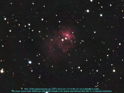 NGC 7538 - ein Emissionsnebel im Cepheus
