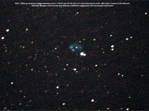 NGC 7008 - ein planetarischer Nebel im Schwan (Cygnus)