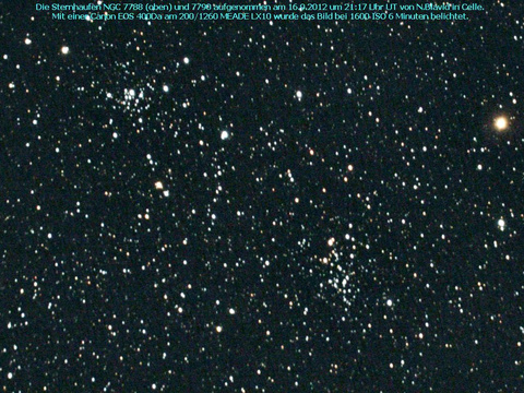 NGC 7790 - ein offener Sternhaufen in der Cassiopeia