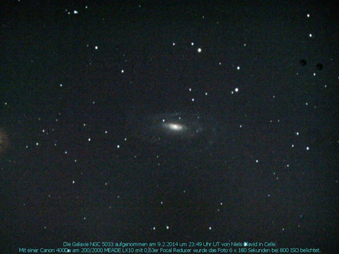 NGC 5033 - Spiralgalaxie in den Jagdhunden (Canes Venatici)