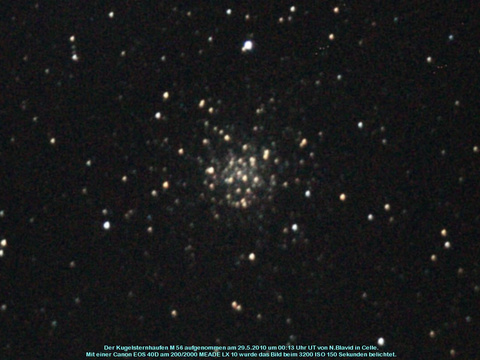 Messier 56 - Kugelsternhaufen in der Leier (Lyra)