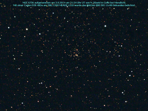 NGC 6755 - ein offener Sternhaufen im Adler (Aquila)