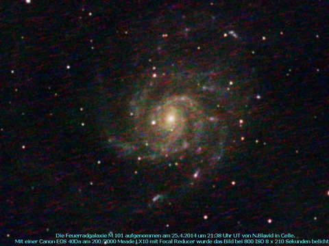 Messier 101 - die Feuerradgalaxie in der Großen Bärin (Ursa Major)