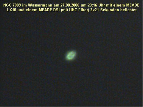 Der Saturnnebel - ein planetarischer Nebel im Wassermann (Aquarius)
